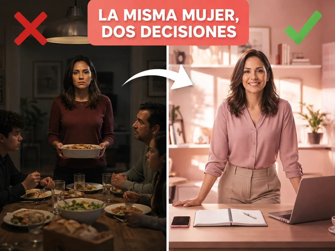 La misma mujer, dos decisiones: de aguantar en silencio a decidir con la cabeza fría
